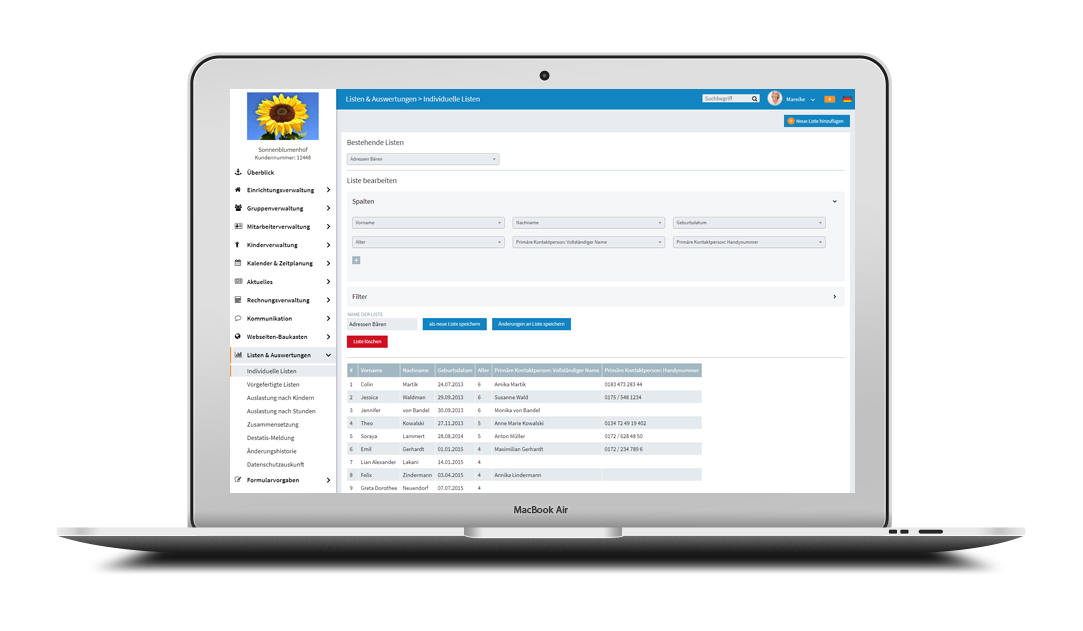 Funktionen und Module - Listen und Auswertung