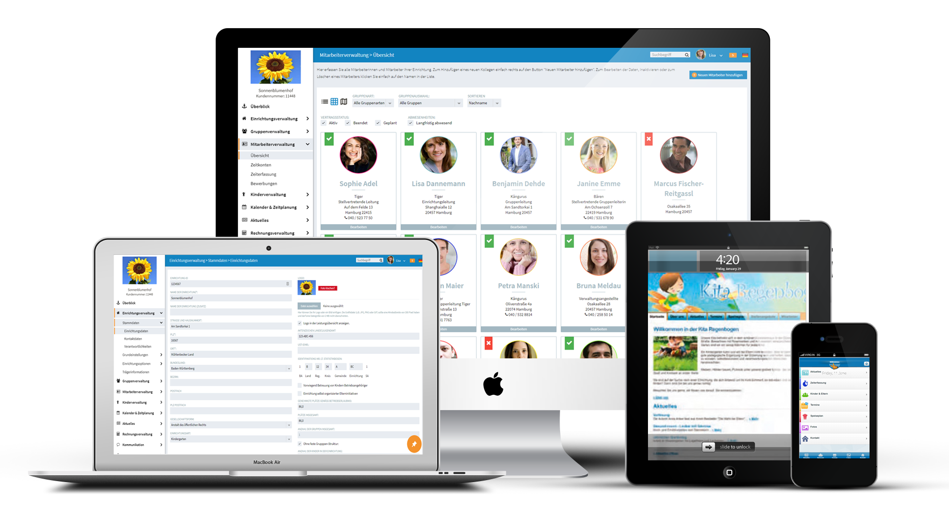 KigaRoo Kita-Software - Funktionen und Module